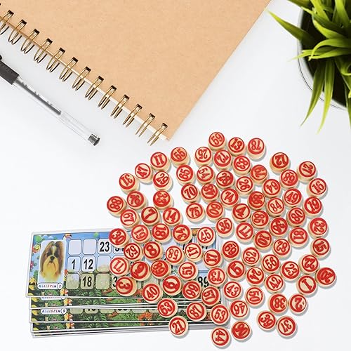 Miniatura 6 de VICASKY Russian Lotto - Juego de bingo de madera para adultos y familia, juego de tombola estilo soviético vintage, ideal para viajes, reuniones,