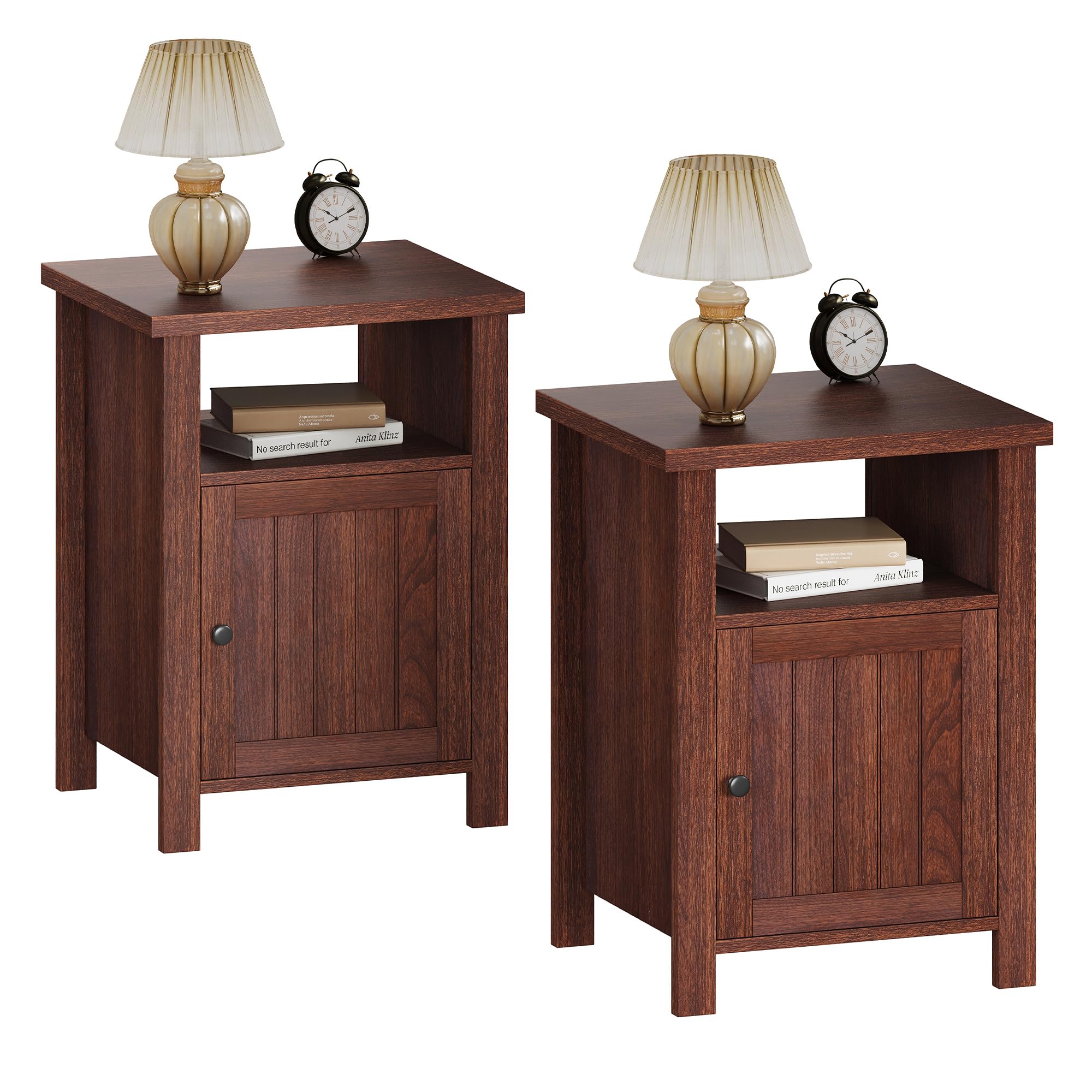 naonao room ꕤ. Amazon.com: ChooChoo Farmhouse Nightstands Set of 2, Rustic