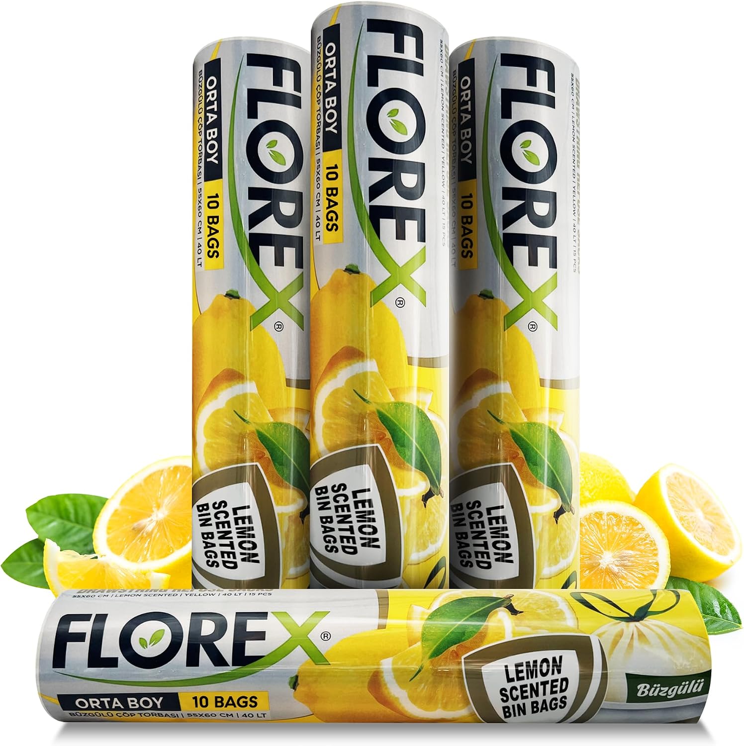 60L Bin Bags Lemon Scented...