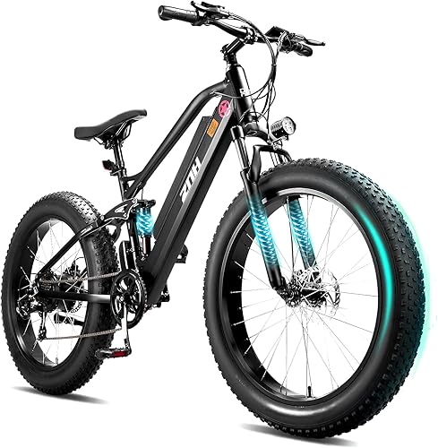 ZNH Electric Bike for Adults, 1000W Peak Motor 28MPH Mountain Ebike, 48V 13Ah Removable Battery Up to 65 Miles, 26" Electric Bicycle with 21-Speed