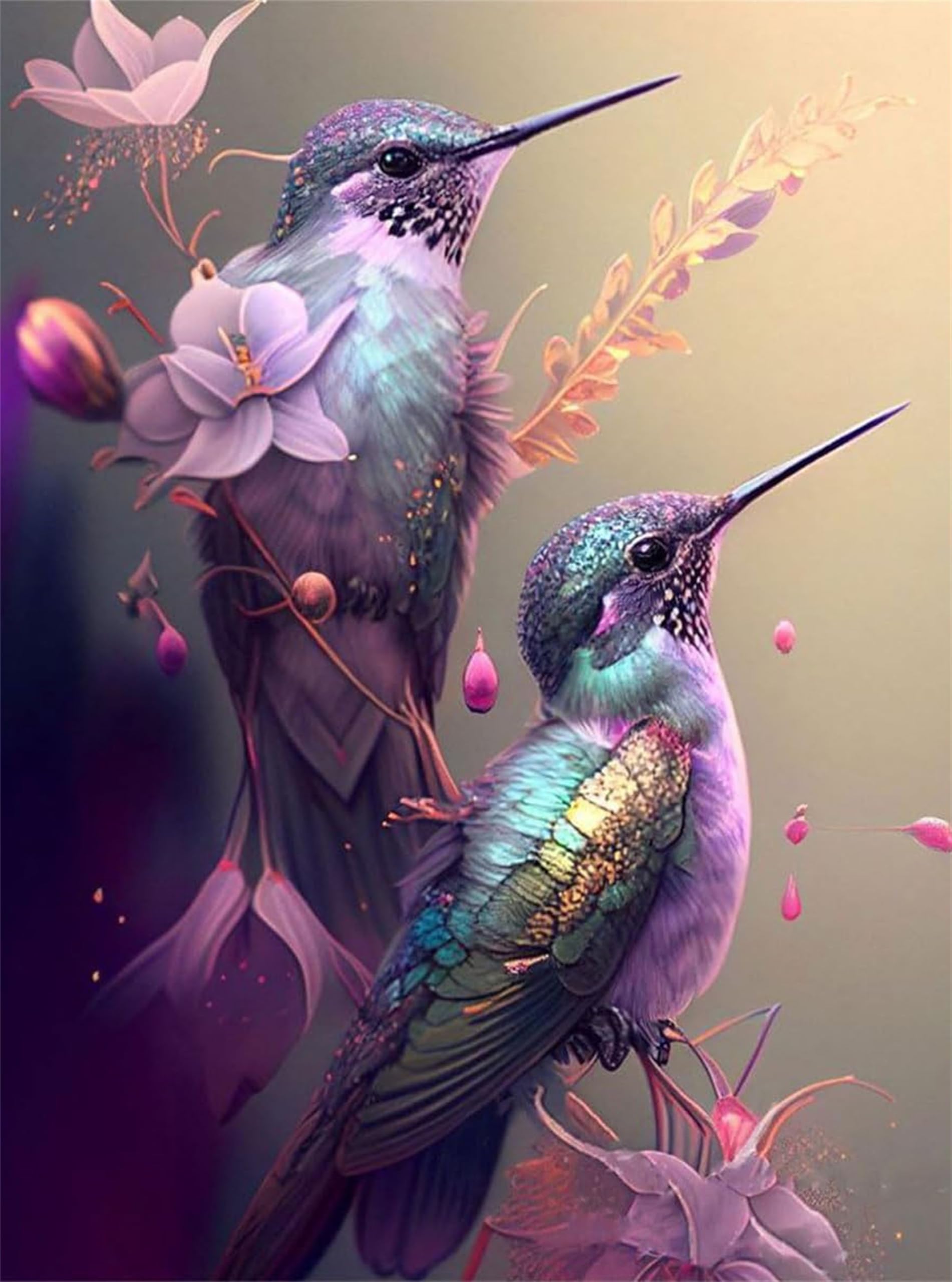 Nianxi Bird Diy Paint By Numbers Kits For Adults,Painting Kit On Canvas, Color By Numbers,Large Adult Paint By Number For Home Wall Decor,Gifts (Bird)