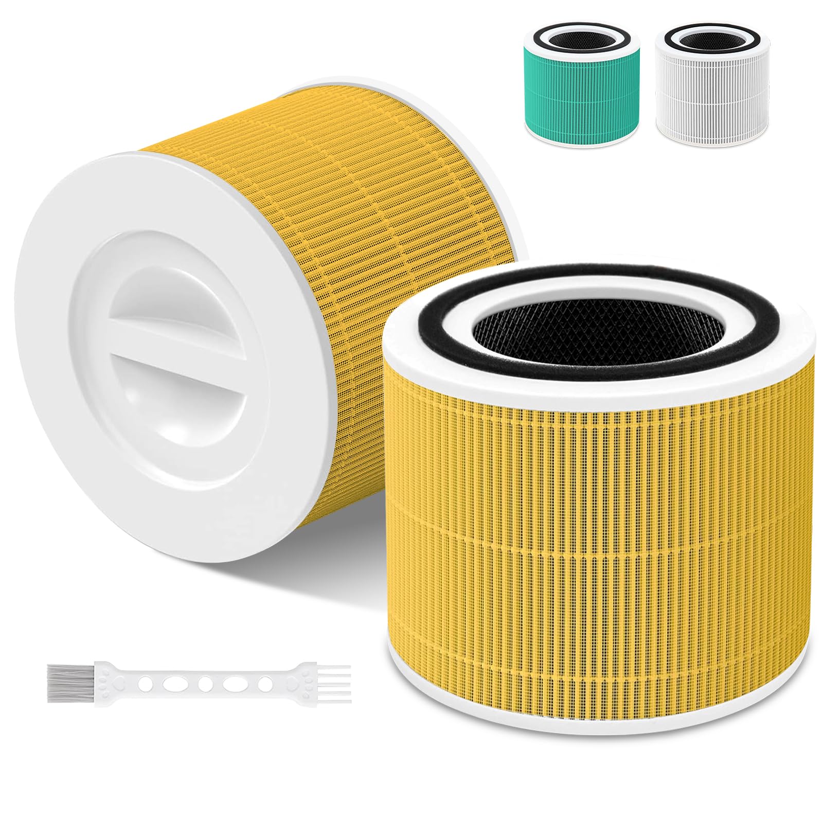 für LEVOIT Core 300 / 300S Filter, Gegen Gerüche von Haustier und Küche | Core 300 Ersatzfilter, 3-in-1 HEPA-Filter & Hocheffizienter Aktivkohlefilter & Vorfilter, für Tierbesitzer Raucher Allergiker