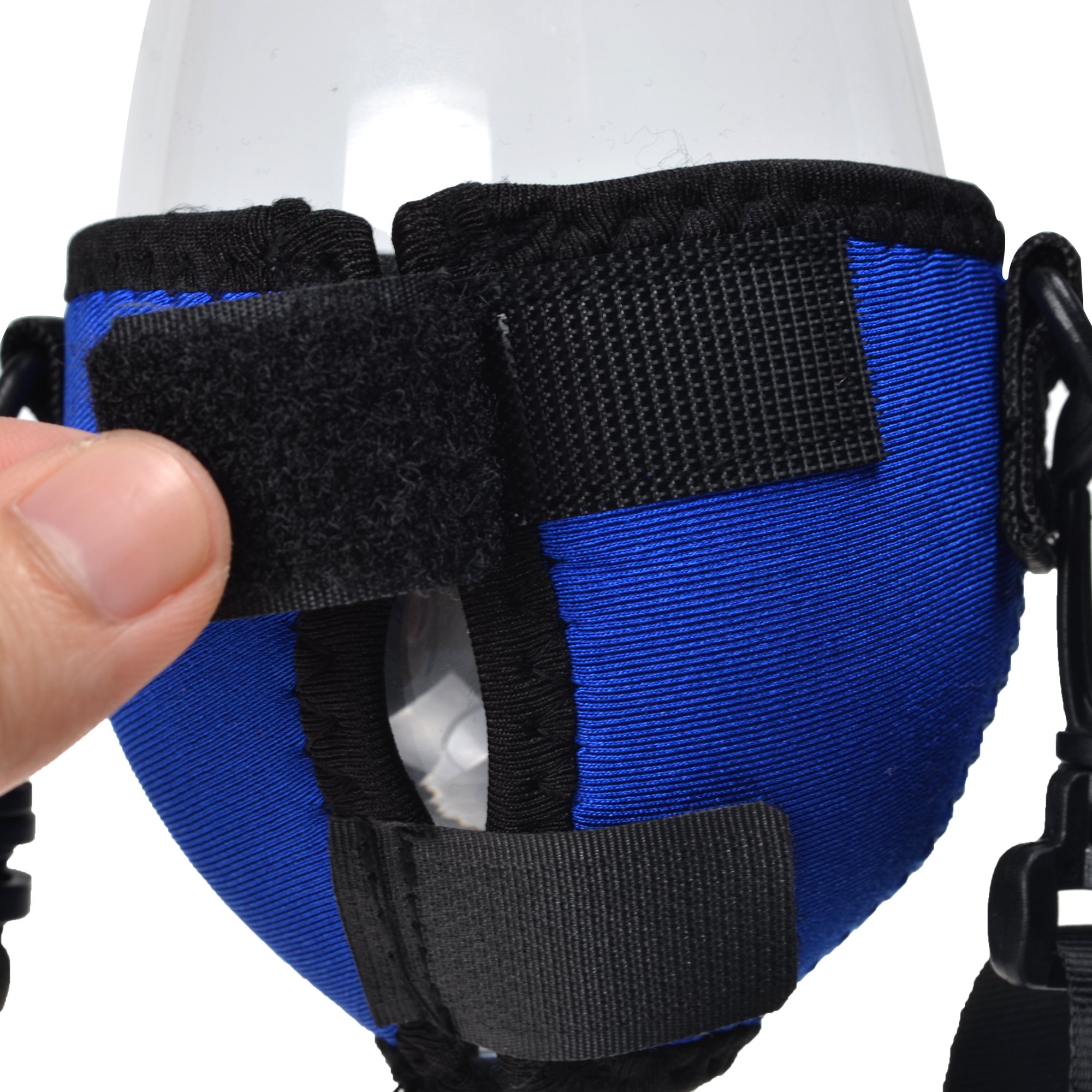 Aislador de copa de vino/soporte de bebida/funda de neopreno con correa ajustable para el cuello para paseo de vino (azul/borgoña/morado) 3