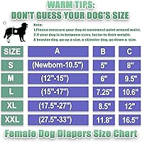 Vista 2 de wegreeco - Pañales lavables y reutilizables para perros (patrón elegante), pañales para perras, paquete de 3 (elegante, talla XL)