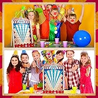 Vista 7 de Fulmoon Juego de gota de disco con 8 discos, Halloween, carnaval, circo, fiesta de Navidad, divertido juego de mesa familiar de madera