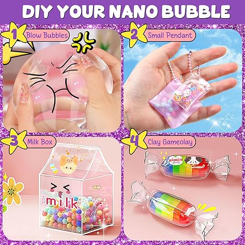 Miniatura 4 de Golray Kit de maquillaje para niñas, kit completo y kit de burbujas de nano cinta para niños, regalos de cumpleaños de Navidad, juguetes para