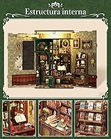 Vista 6 de CUTEBEE Kit de Rincón del Libro - Kit de Casa en Miniatura para Adultos, Adolescentes y Principiantes, Casa de Muñecas, Biblioteca, Rincón
