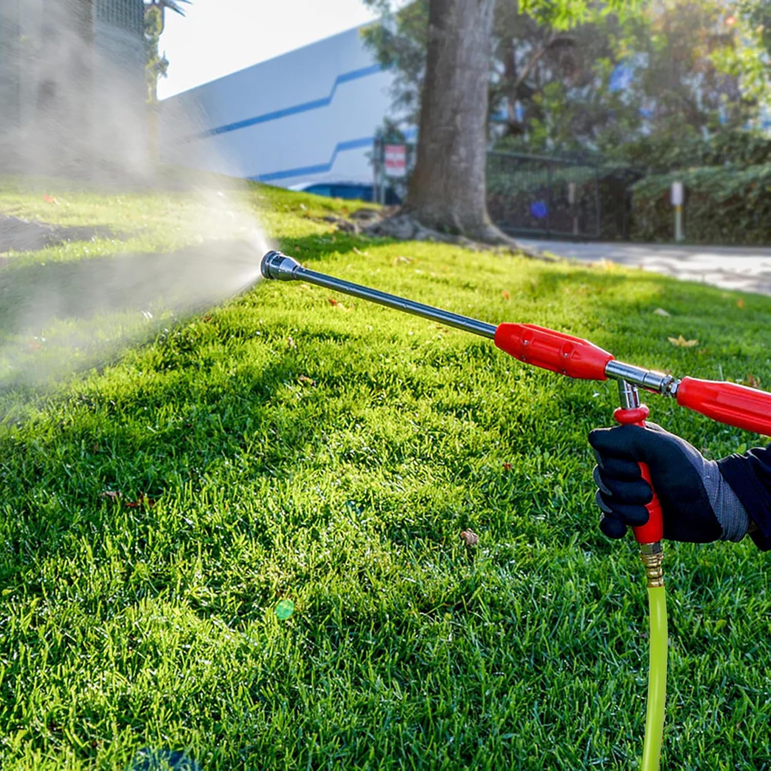Tubo per Idropulitrice,15 m x 0.6 cm,con 5 pezzi Connettore Rapido in Acciaio Inox,con Raccordi M22 da 14 mm - 3600 psi
