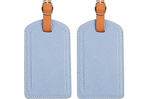 Fossil Luggage Identifiers | Premium Blue Luggage Tags (Pack of 2)