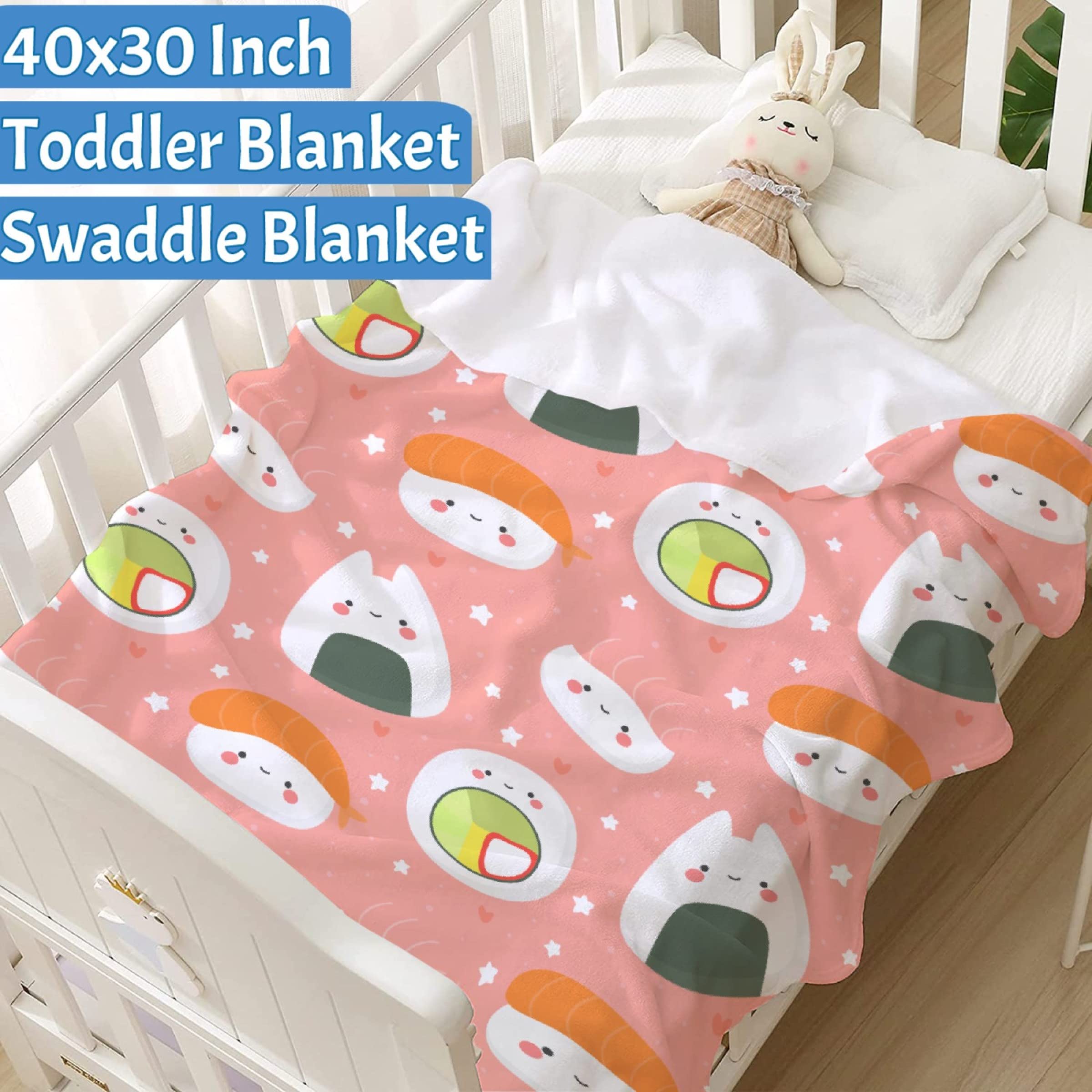 Ottoy Sushi Super Soft Micro Fleece Blankets Quilt Plush Lightweight Dual-Sided Decorative Couch, Sofa, Travel, Lap, Bed Throw Blanket,60