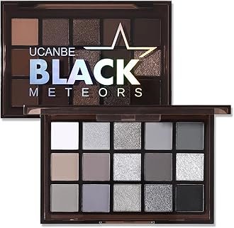 UCANBE Eyeshadow Black Eye Shadow Gray Cosplay Black Eyeshadow Palette