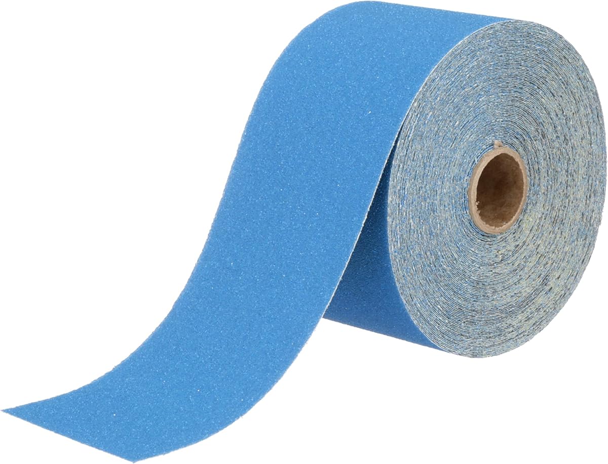 Rollo de lámina abrasiva azul 3M Stikit, 36217, grado 80+, 2-3/4 pulgadas x 20 yardas | 1 rollo, sin orificio, 321U, para eliminación de revestimiento, reparación de carrocería, lijado automático