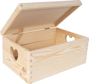 Scatola In Legno Con Chiave 30x20x14 Cm - Per Oggetti Di Valore, Decorabile - Foto 4