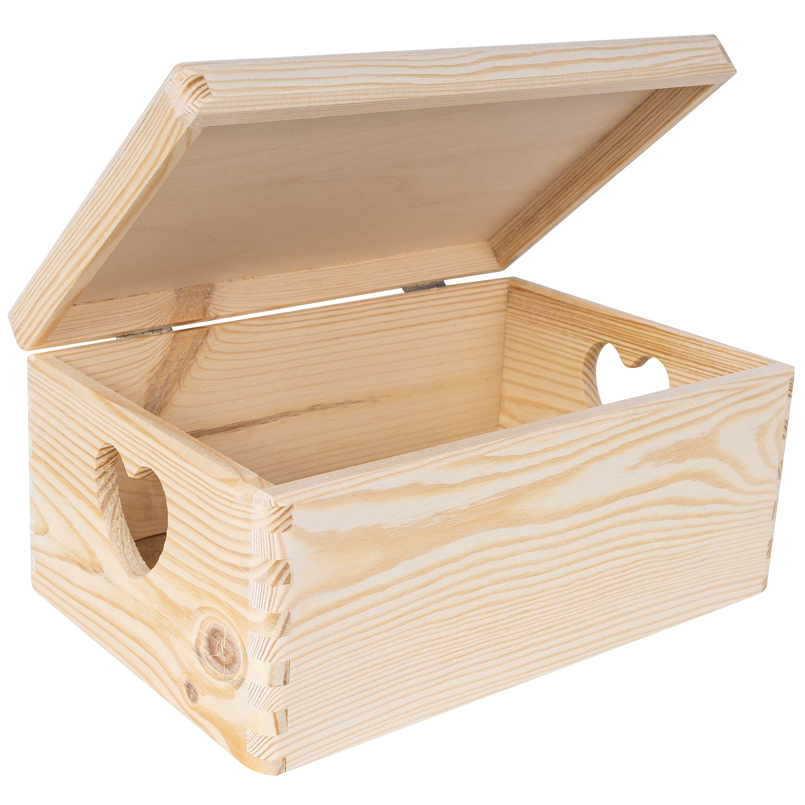 Amazon.com: Creative Deco Large Wooden Box Storage Box with Hinged