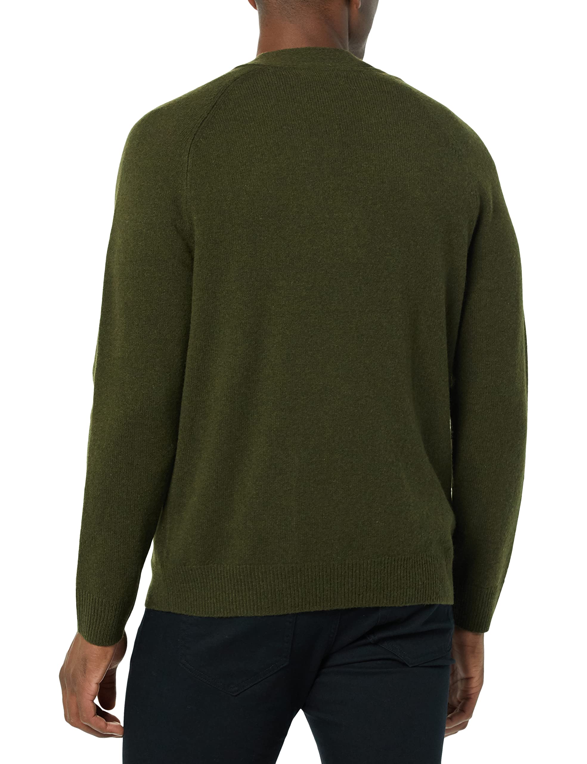 Amazon Essentials Herren Strickjacke Aus Lammwolle Mit V-Ausschnitt Und Taschen (Zuvor Goodthreads)