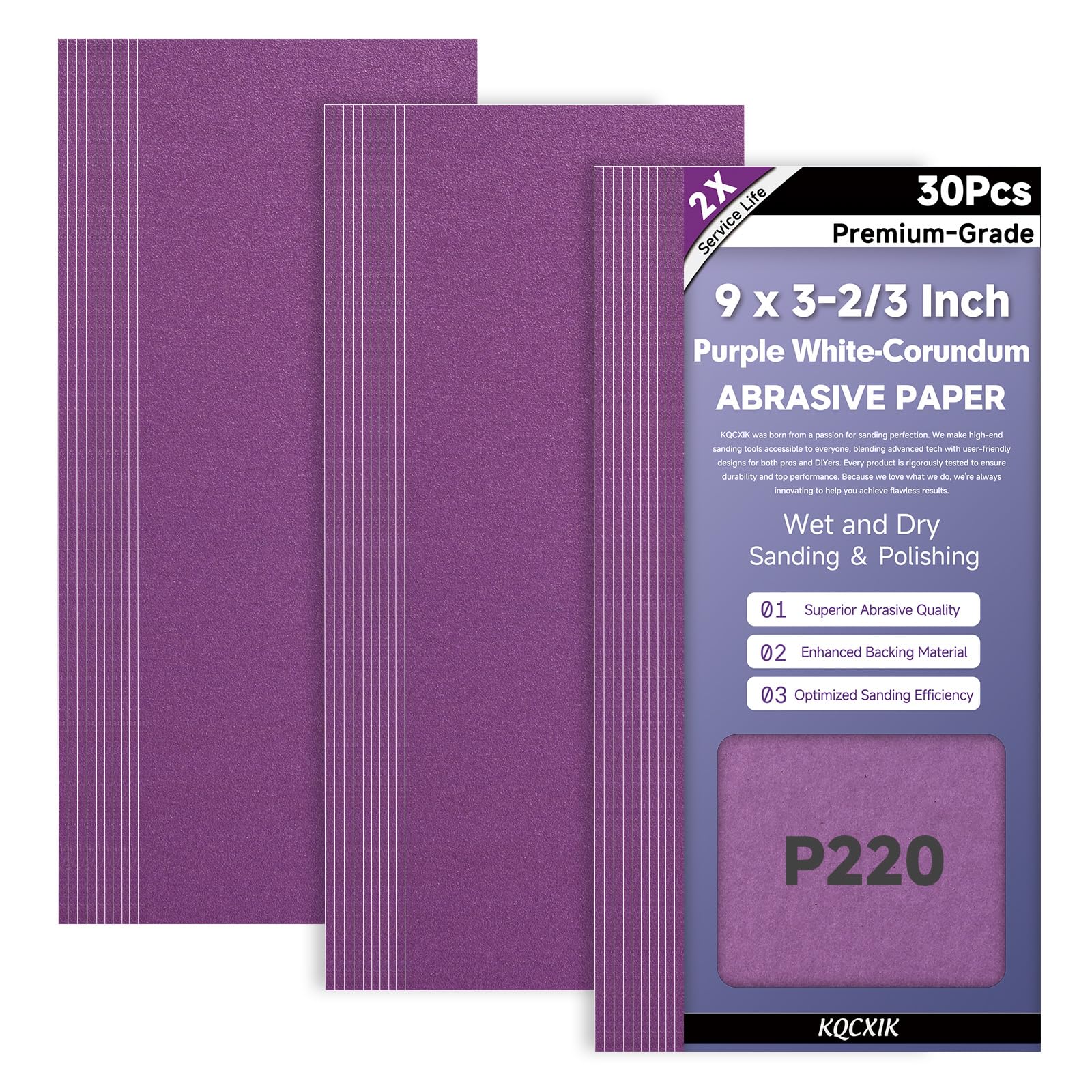 Premium Sandpaper Assortment - 80 to 2000 Grit -8