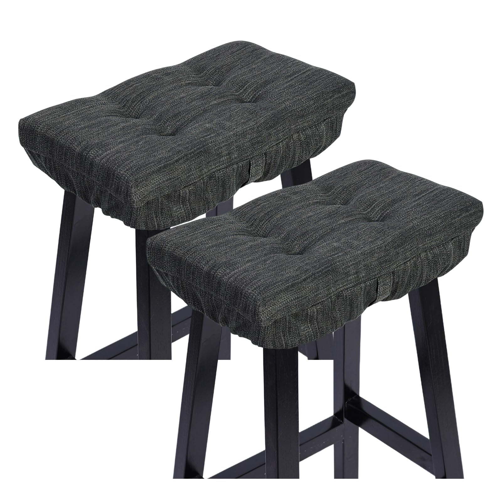 baibu Rectangular Memory Foam Saddle Stool Cushions, Set of 2