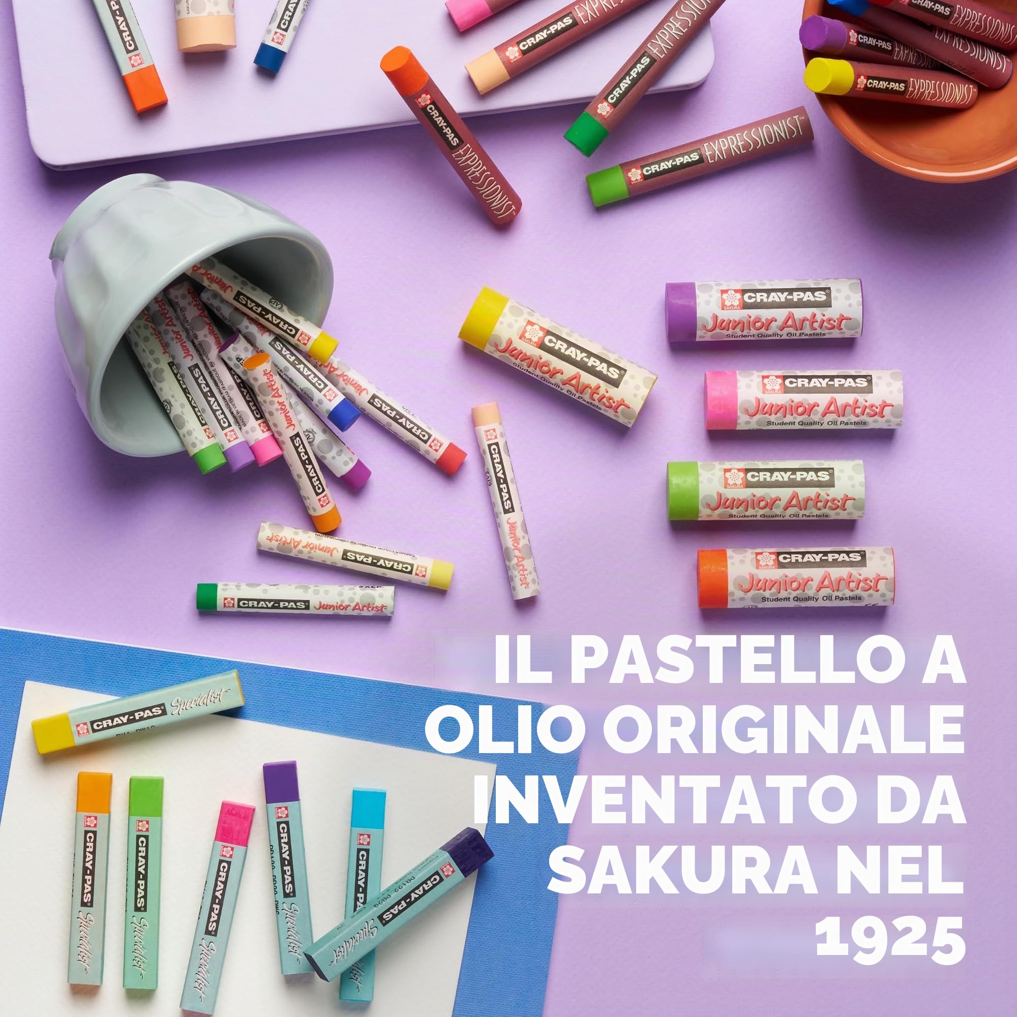 Cray-Pas Expressionist 50 pastelli ad olio, colori assortiti