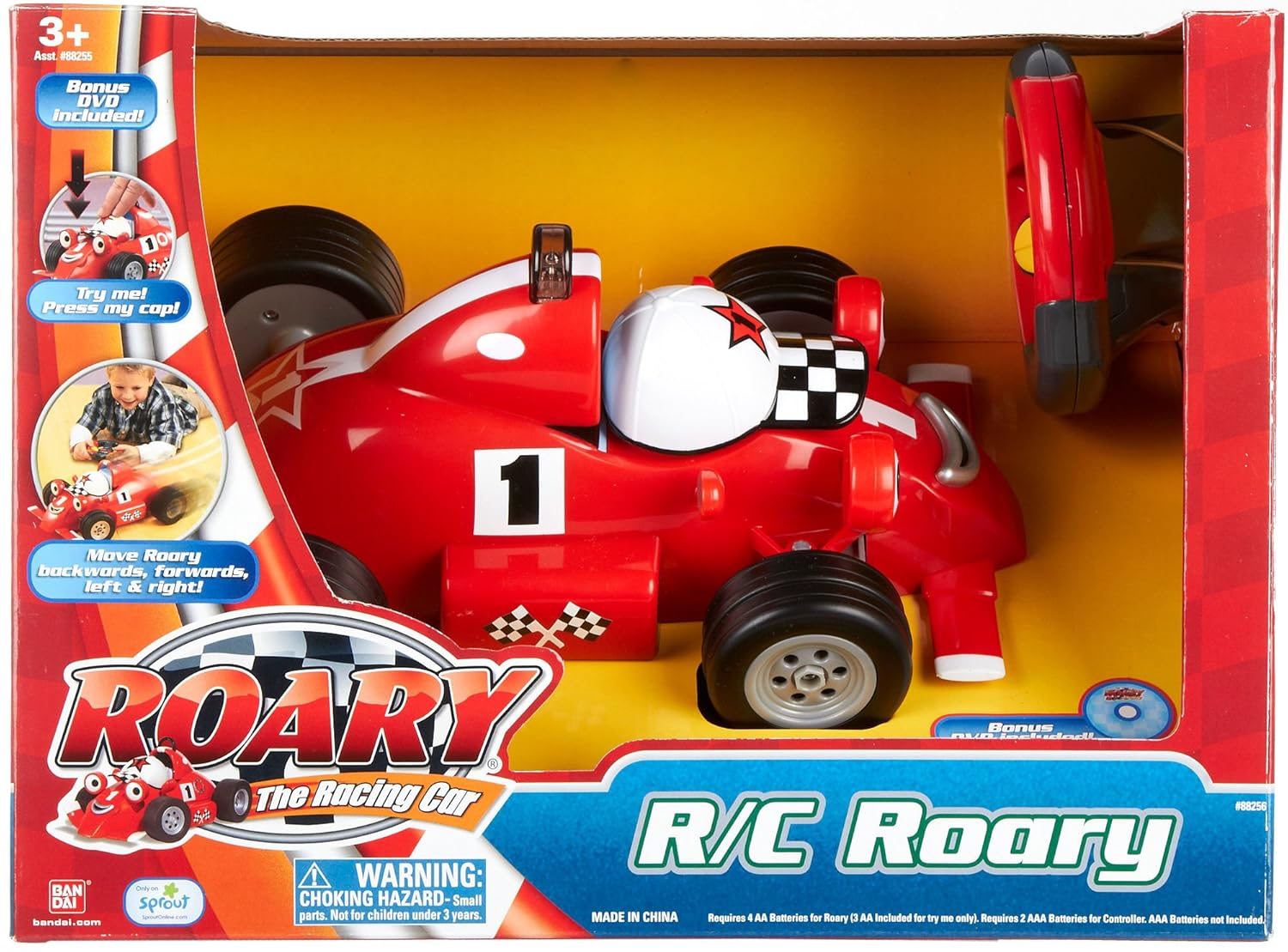 Bandai Roary the Racing Car R/C Talking Remote Control Vehicle w/Engine