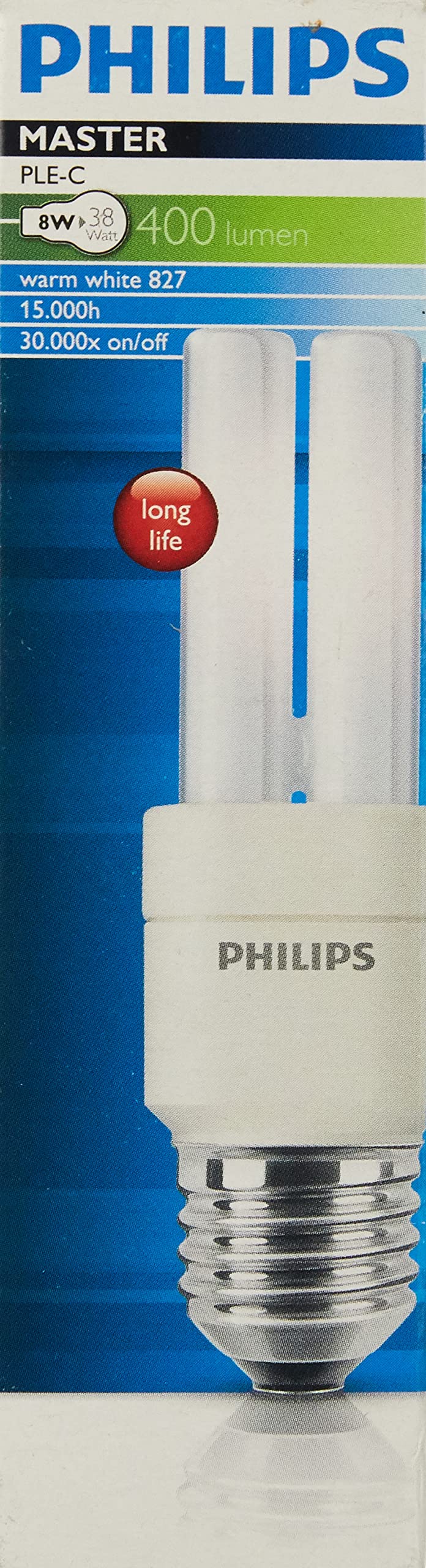 Philips Master PL-E8W/8 Energiesparlampe 8 Watt E27 230V Warmton weiß