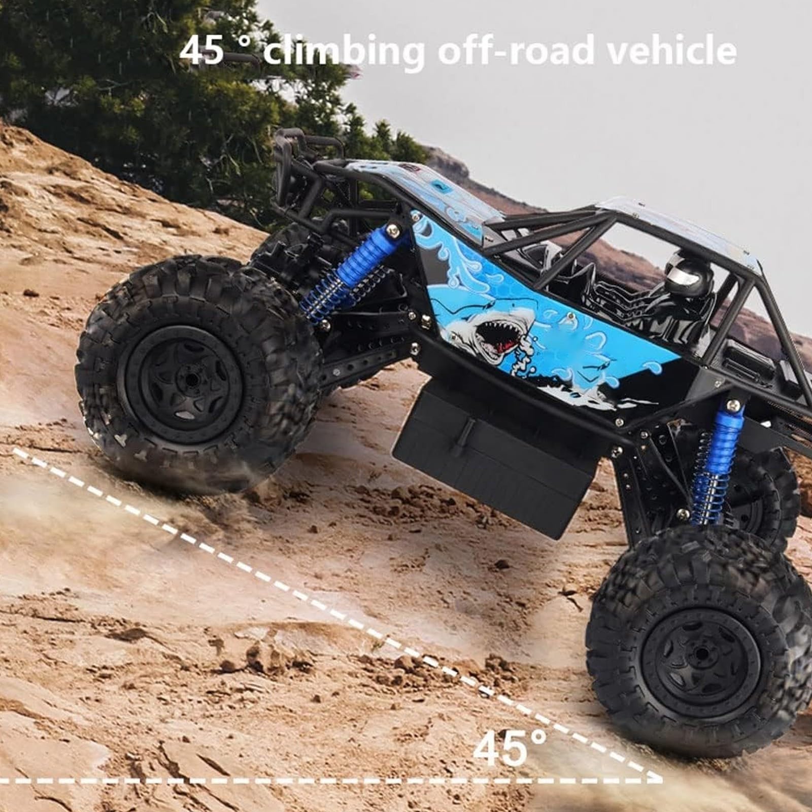 Vehículo RC Todoterreno Anfibio de Alta Velocidad, 1/10, 4x4, camión RC eléctrico de simulación 2.4G, Todoterreno de montaña Bigfoot para Adultos(Green)