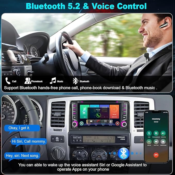 Radio para carro con pantalla 7 pulgadas B4U miniatura 5