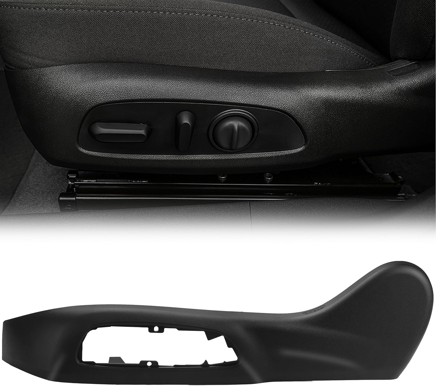 fit for Chevrolet Malibu Driver Seat Trim Panel Driver Seat Track Cover fit for Chevy Malibu 2013 2014 2015 Seat Track Cover Trim Side Panel Guard