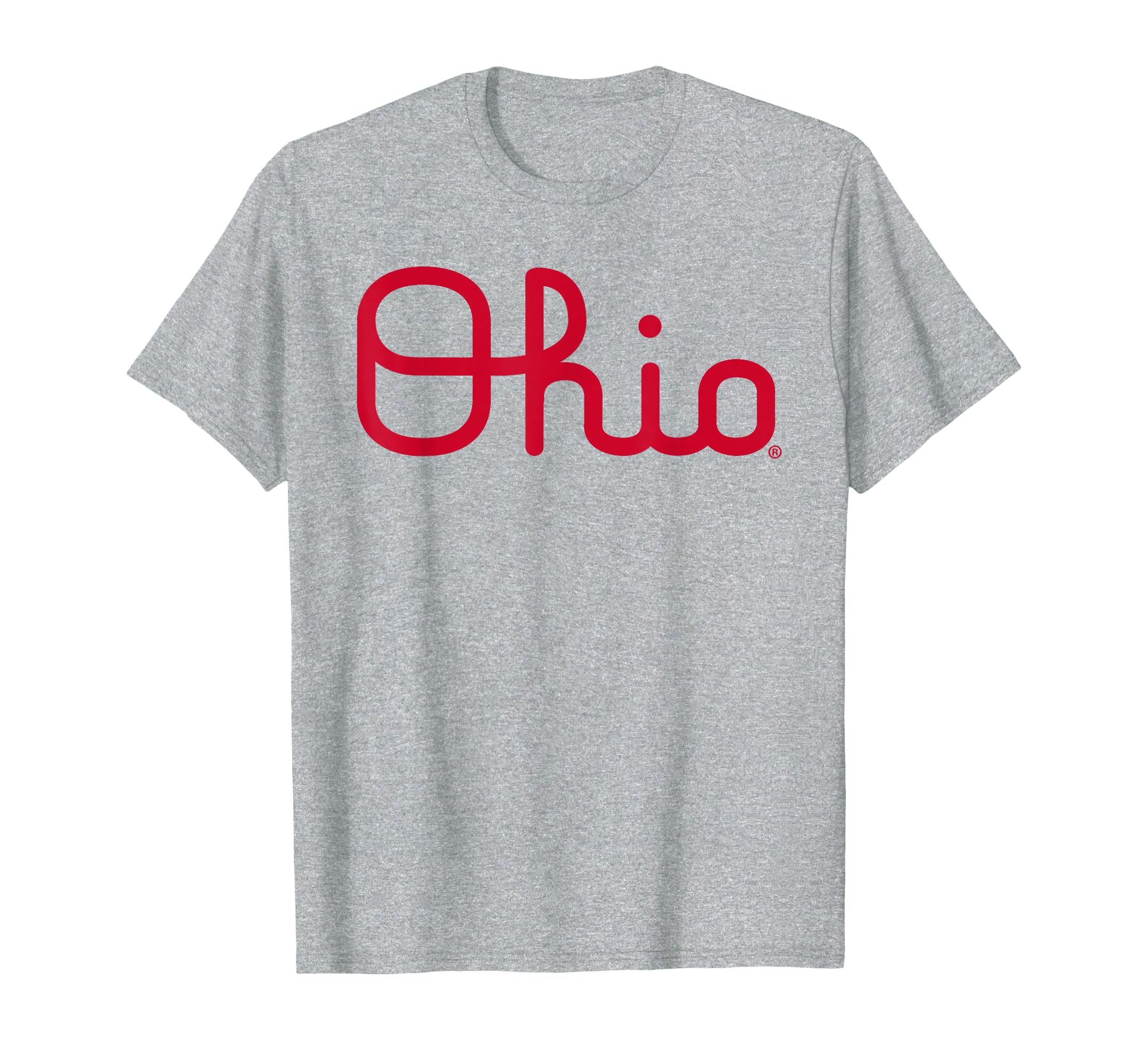 Ohio State Buckeyes Mens Cursive Officially Licensed Gray T-Shirt