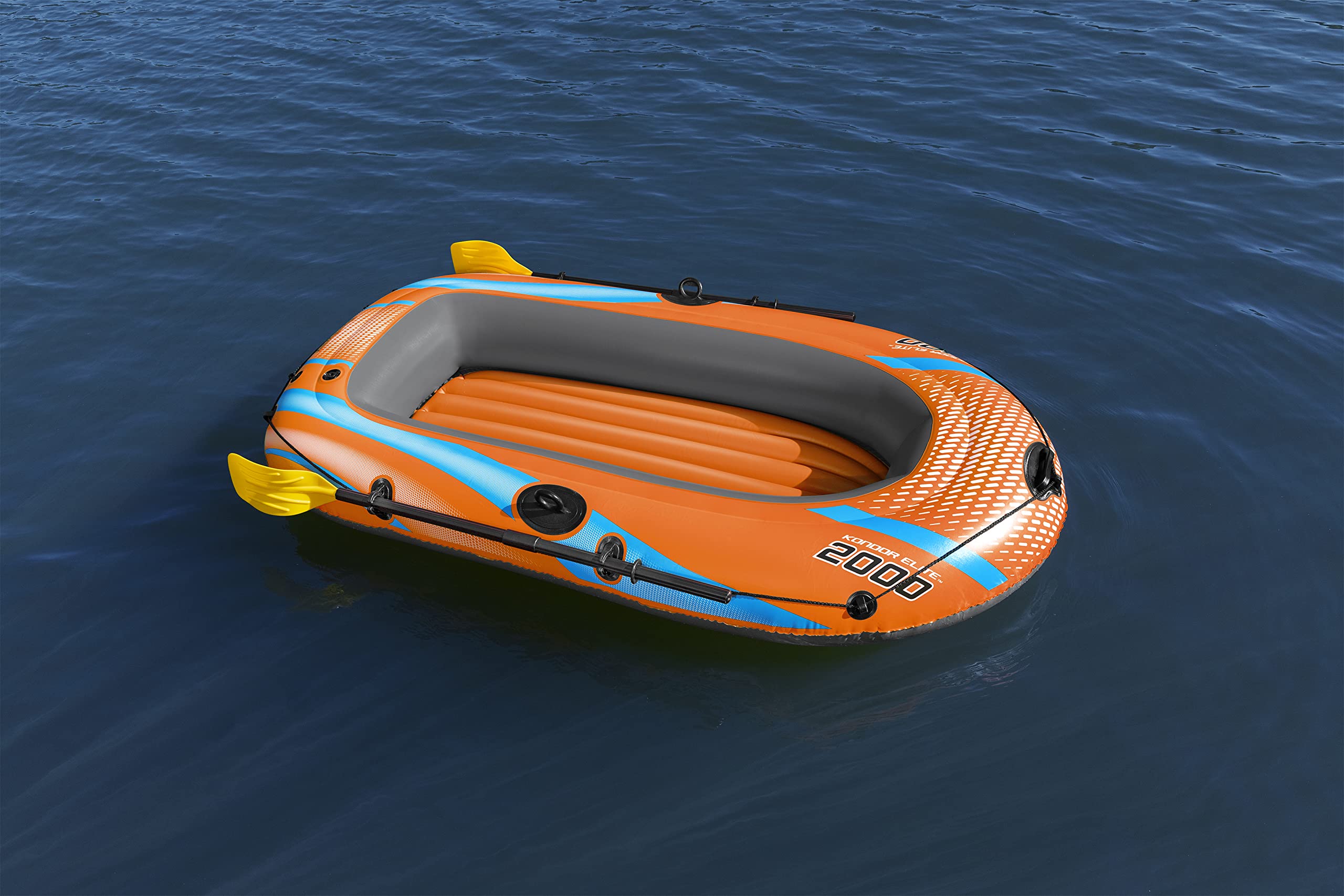 Bestway Kondor 2000 Inflatable Rubber Boat, Dinghy for 1 Adult, 1 Child