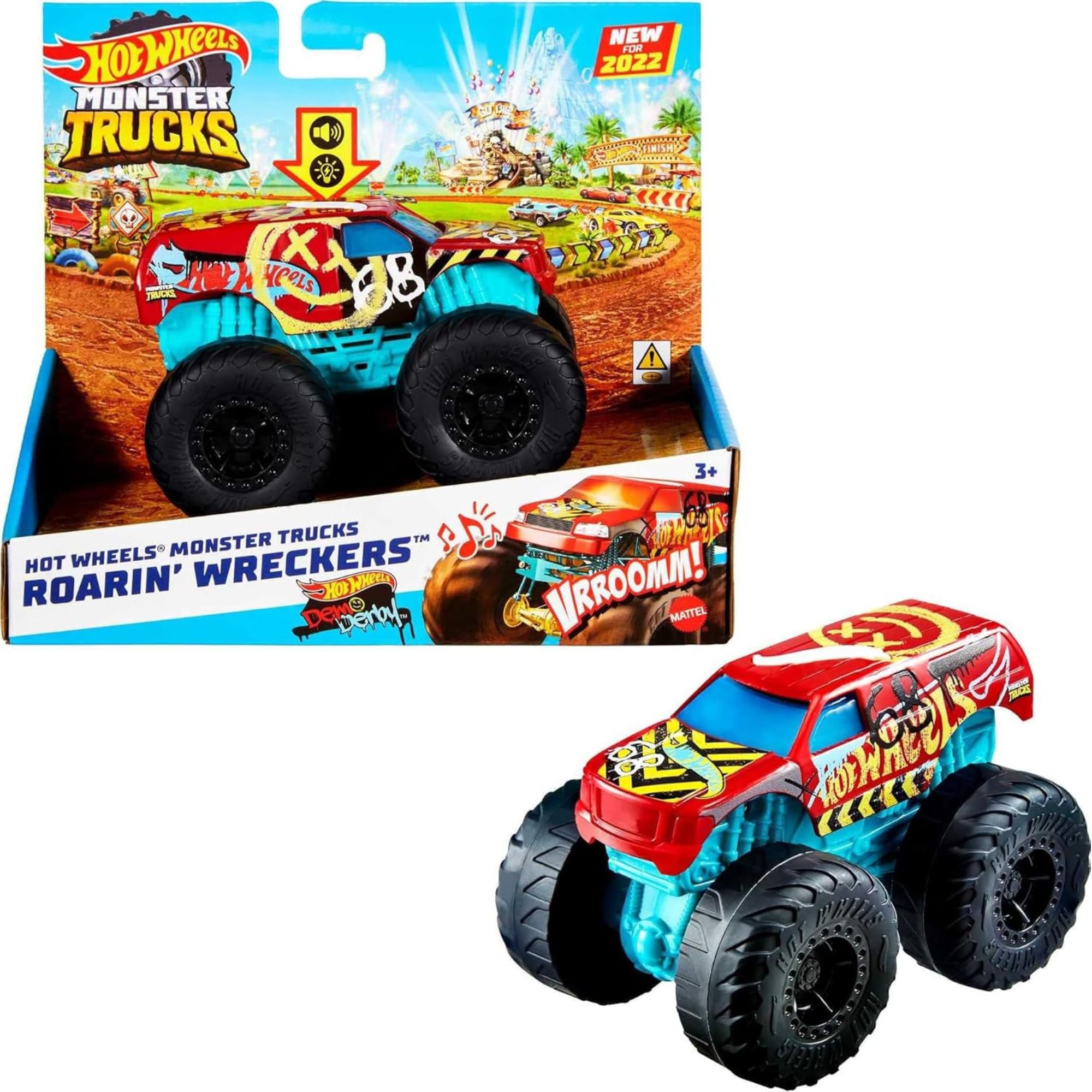Hot Wheels Monster Trucks Roarin' Wreckers Lights & Sounds - (Demo Derby - HDX66) โ image 1