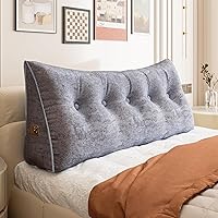 Vista 54 de Almohada de cuña acolchada de 14 libras para cabecero posicionador corporal soporte para la espalda almohada triangular para cabecero para dormir