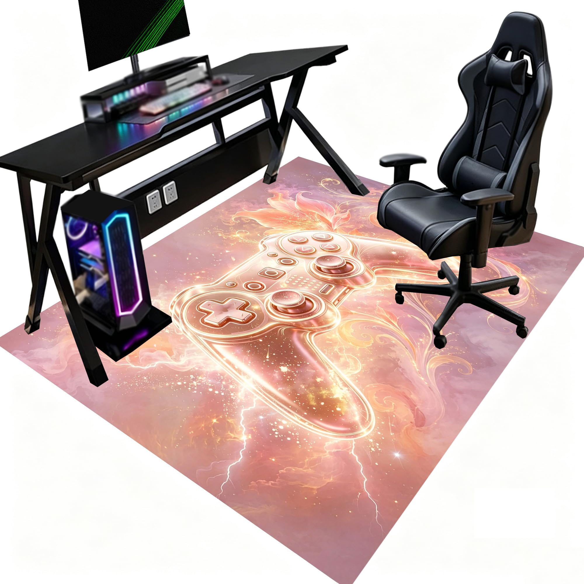 Tapis Chaise de Bureau Gaming pour Les Sols 80 x 100 cm