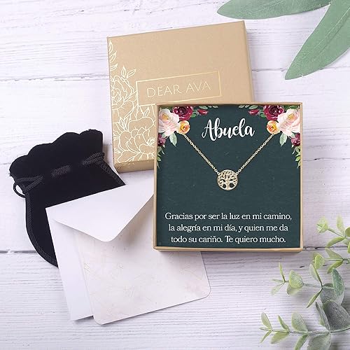 Miniatura 3 de Necklace Gift For Women and Girls - Adjustable Modern Jewelry Pendant Love Gifting Idea for Her with Heartfelt Card - Long Distance Gifts for Your
