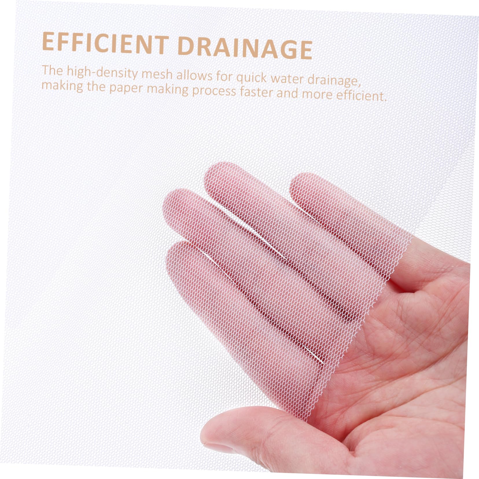 Housoutil Kit de Manualidades para Hacer Papel con 3 Marcos de Madera de Doble Capa, 3 Mallas y 3 Papeles Absorbentes, para Artes Creativas