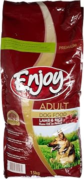 Enjoy Kuru Köpek Maması, L&R Kuzu Etli ve Pirinçli, Yetişkin 20/9, 15 Kg