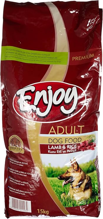 Enjoy Kuru Köpek Maması, L&R Kuzu Etli ve Pirinçli, Yetişkin 20/9, 15 Kg