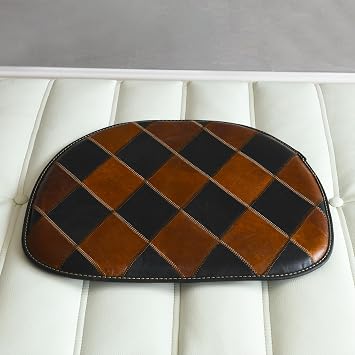 Sofa Restaurant Seat Cushion, Handmade Retro Leather Seat Cushion, Suitable for Sofas, Dining Chairs, Cars, Offices, Comfortable Seat Cushions, Camping and Grass, 18x16