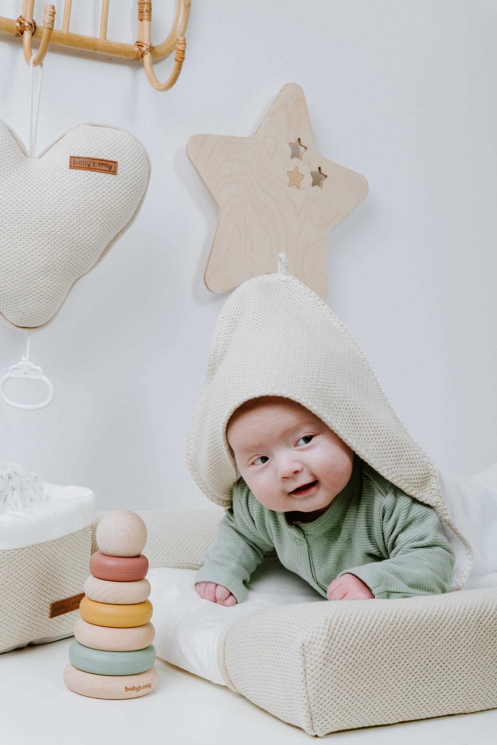 Baby's Only Baby aankleedkussenhoes - Waskussenhoes Breeze - Oud Roze