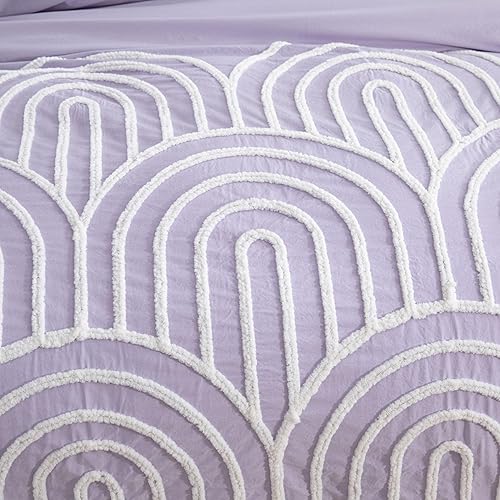 Miniatura 3 de MASINISS Home - Juego de funda de edredón de algodón, tamaño K, funda de edredón de 104 x 90 pulgadas y 2 fundas de almohada de 20 x 36 pulgadas,