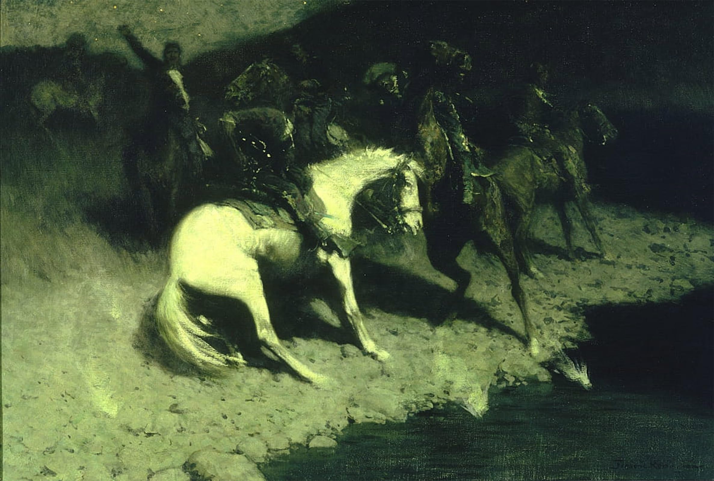 Posteriik No Frame Famous Print Pop Art Wall Art Graffiti Fired On By Frederic Remington Art Prints For Home Decor 60X90cm