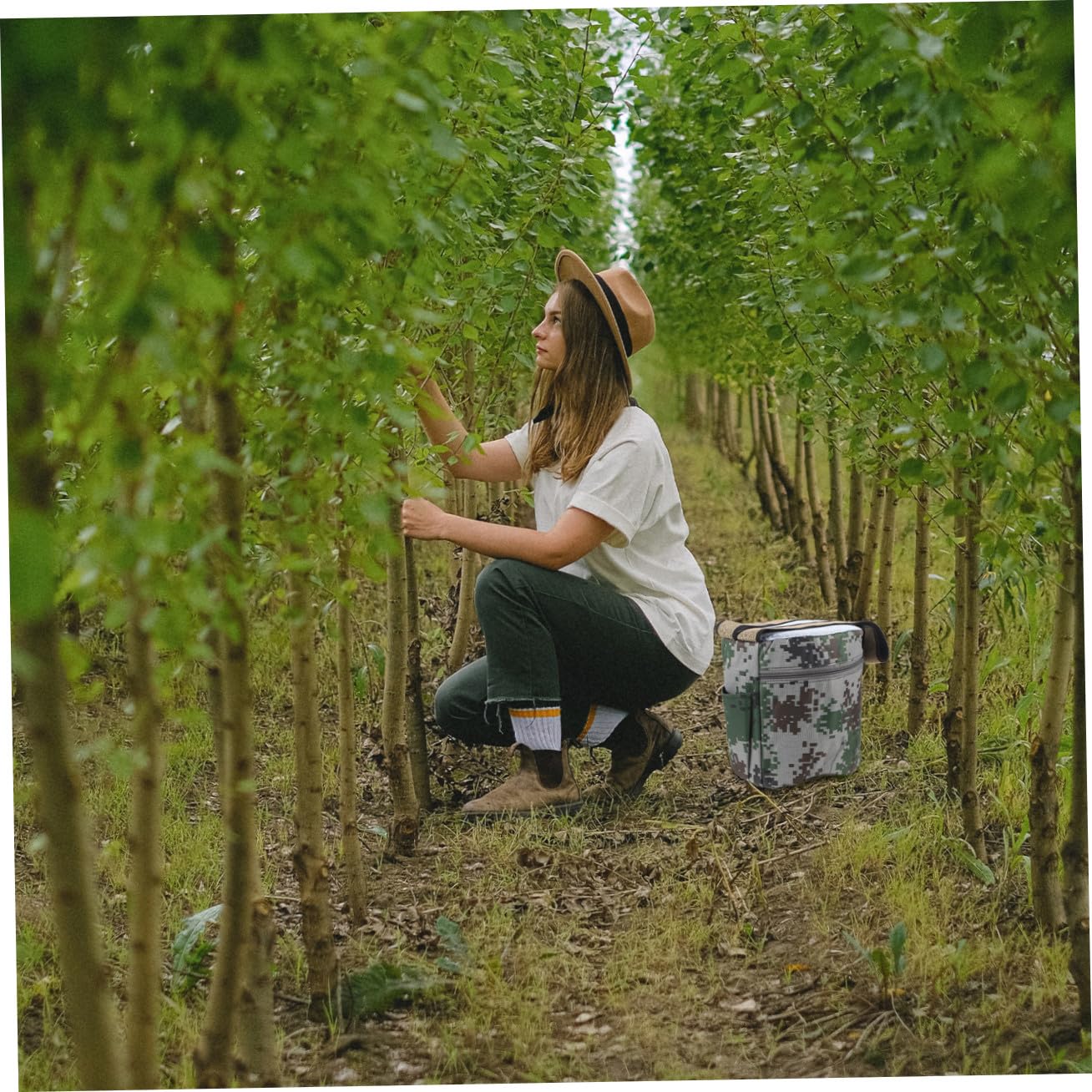 Banco Portátil para Huerto Asiento Cómodo, Taburete de Trabajo para Jardín y Camping, Asiento Multifuncional para Plantar y Actividades al Aire Libre, Recomendado Varios Estilos