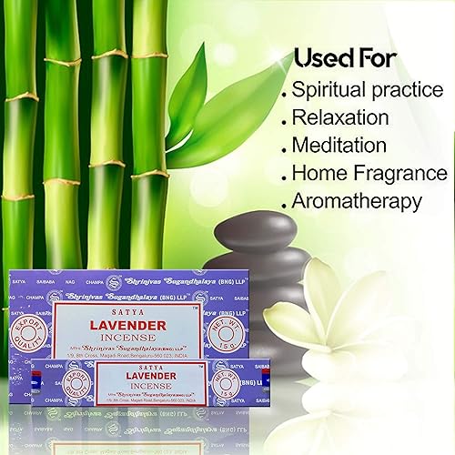 Miniatura 2 de Satya Nag Champa - Varitas de incienso de lavanda, 12 unidades