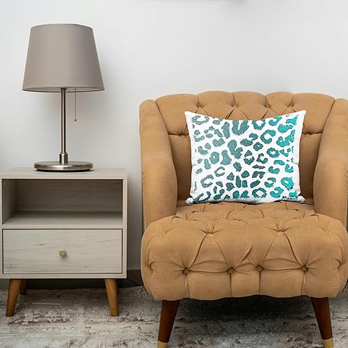 Miniatura 3 de Funda de almohada de diseño de moda con estampado de leopardo y diseño de estampado de leopardo, 16 x 16 pulgadas