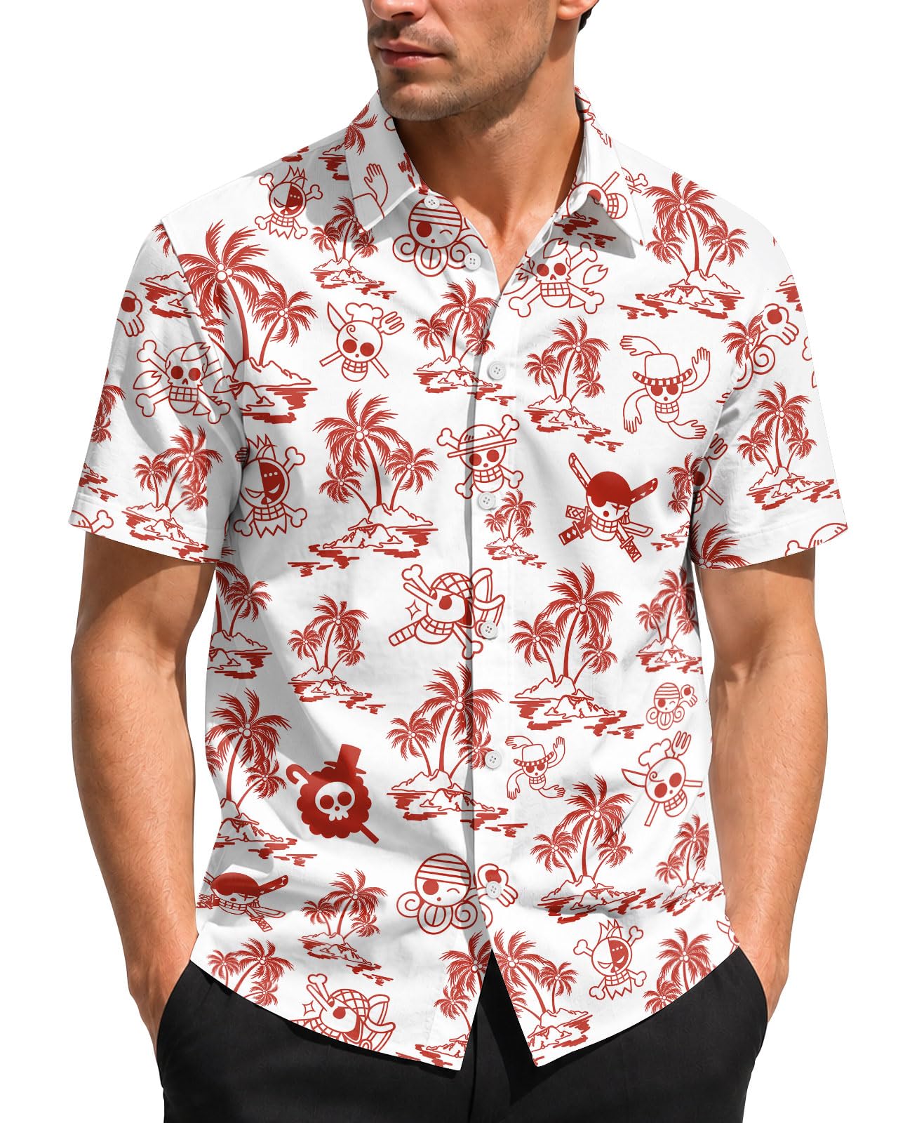 99TIMORO Movie Characters Halloween Shirt for Men Short Sleeve Top