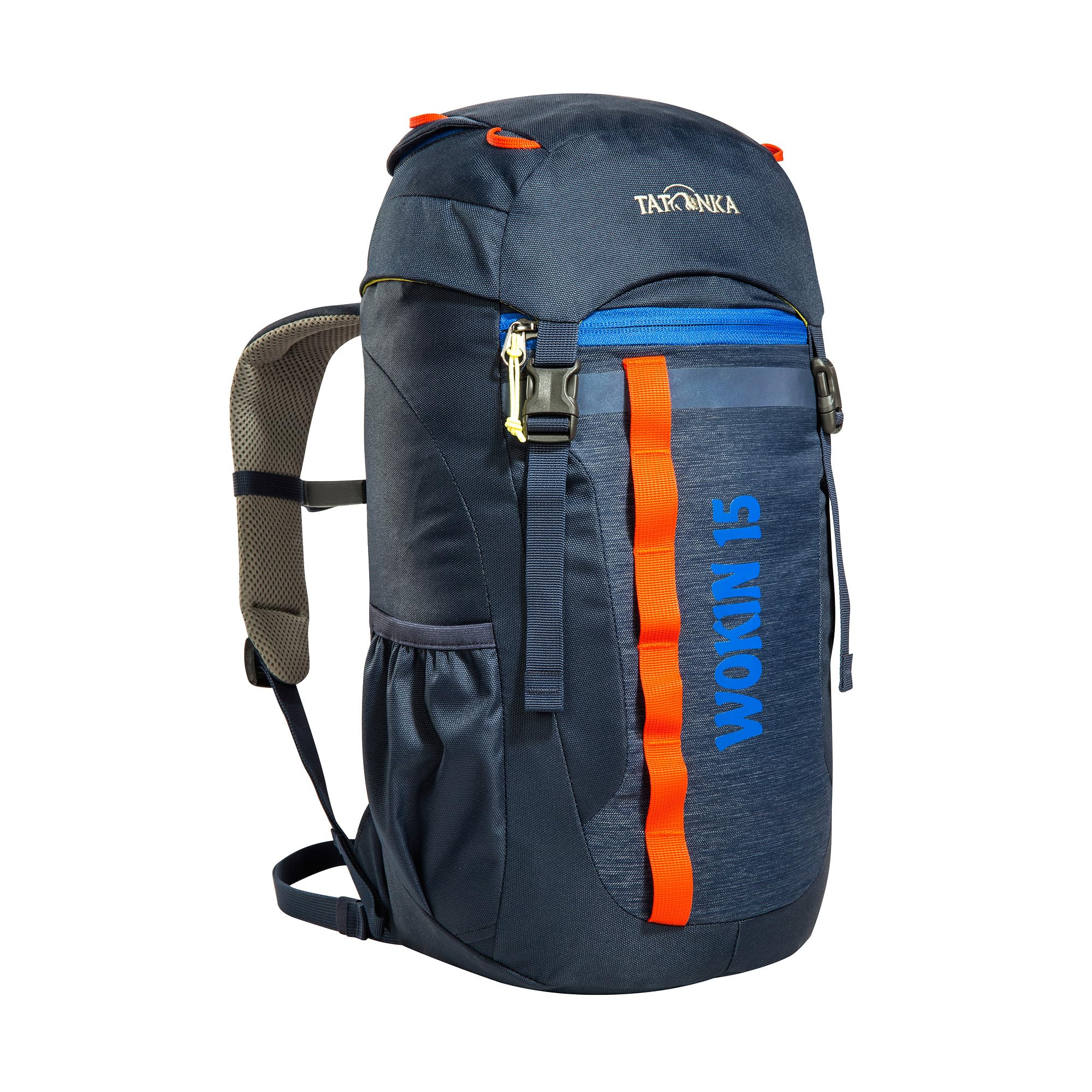Tatonka Kinderrucksack Wokin 15L - Rucksack für Mädchen und Jungen ab 6 Jahren - Inklusive Sitzkissen und Reflektoren für gute Sichtbarkeit - Aus recycelten Materialien