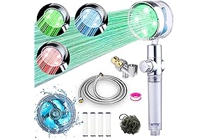ANTOWER Light Up Shower Heads High Pressure