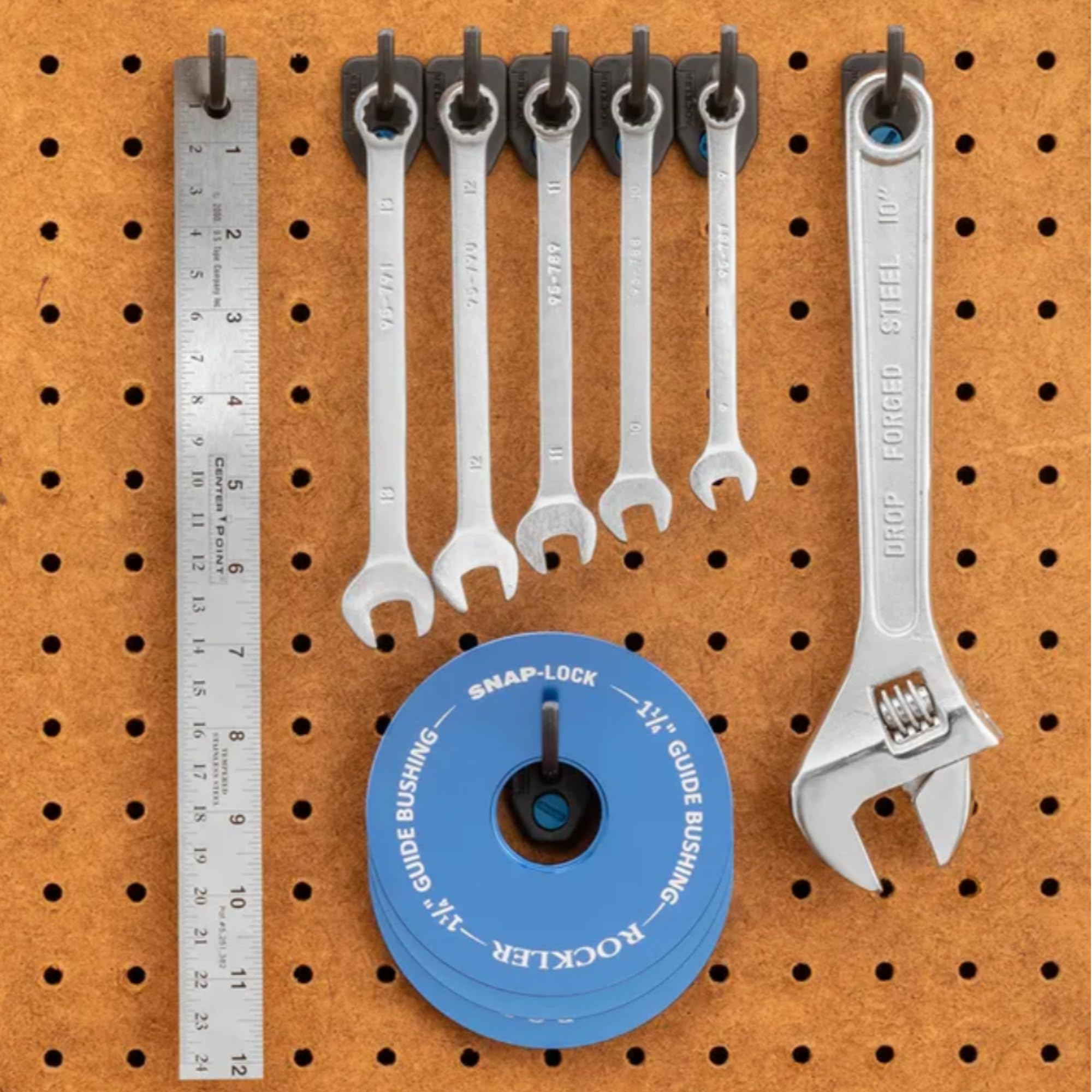 32-Piece Pegboard Hook Starter Pack - Versatile Pegboard Tool Hooks for Steel & Hardboard Pegboards - POM Plastic Pegboard Accessories w/ 28 Hooks, 32 Screws & More – Ideal Tool Storage & Organization