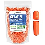 XPRS Nutra Size 3 Empty Capsules - 1000 Count Empty Gelatin Capsules - Pills DIY Capsule Filling - Pure Bovine Pill Gel Caps Fillable for Do-It-Yourself Vitamins and Supplements (Orange)