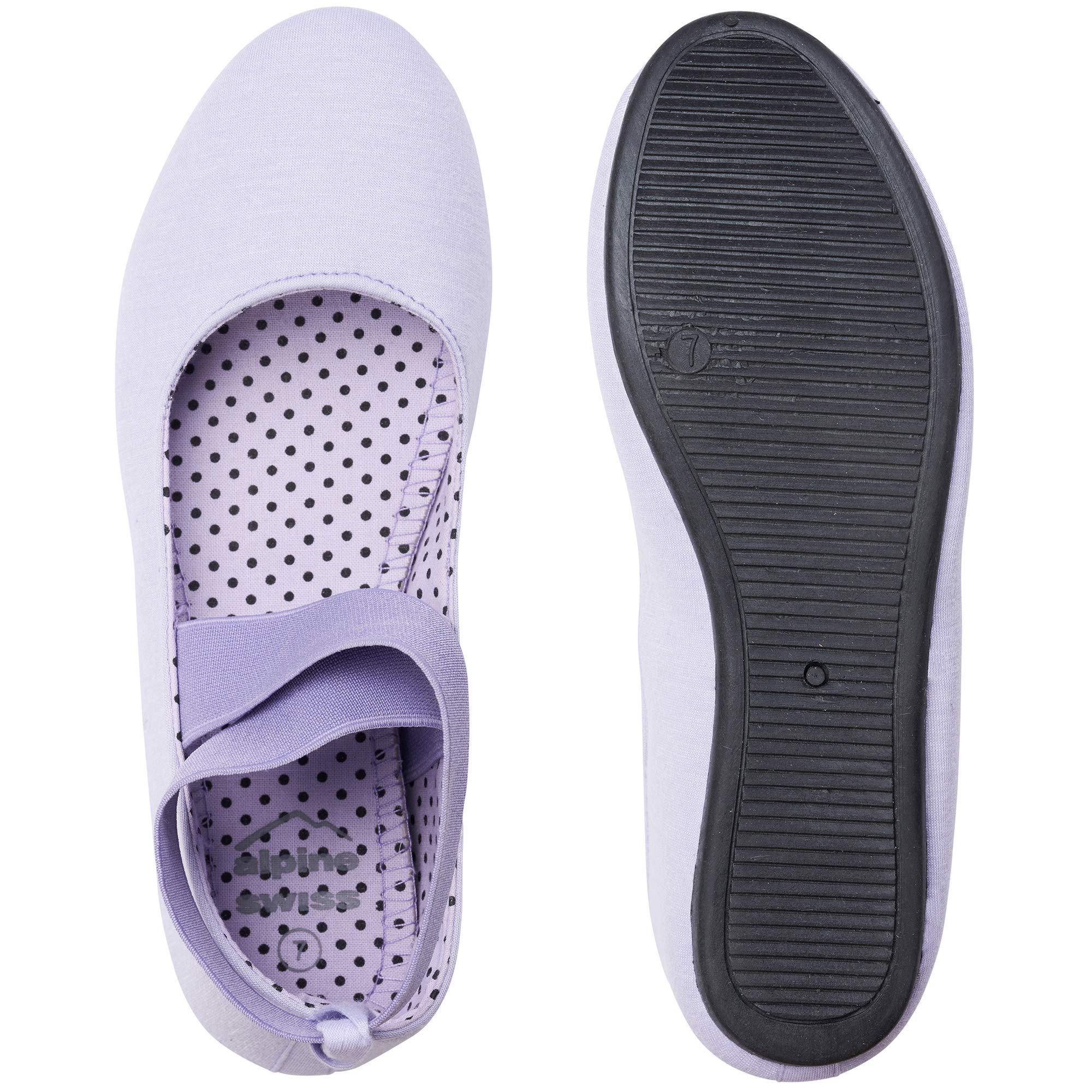 alpine swiss Ballerine da donna Peony Scarpe con cinturino alla caviglia elastiche Slip On Mocassini