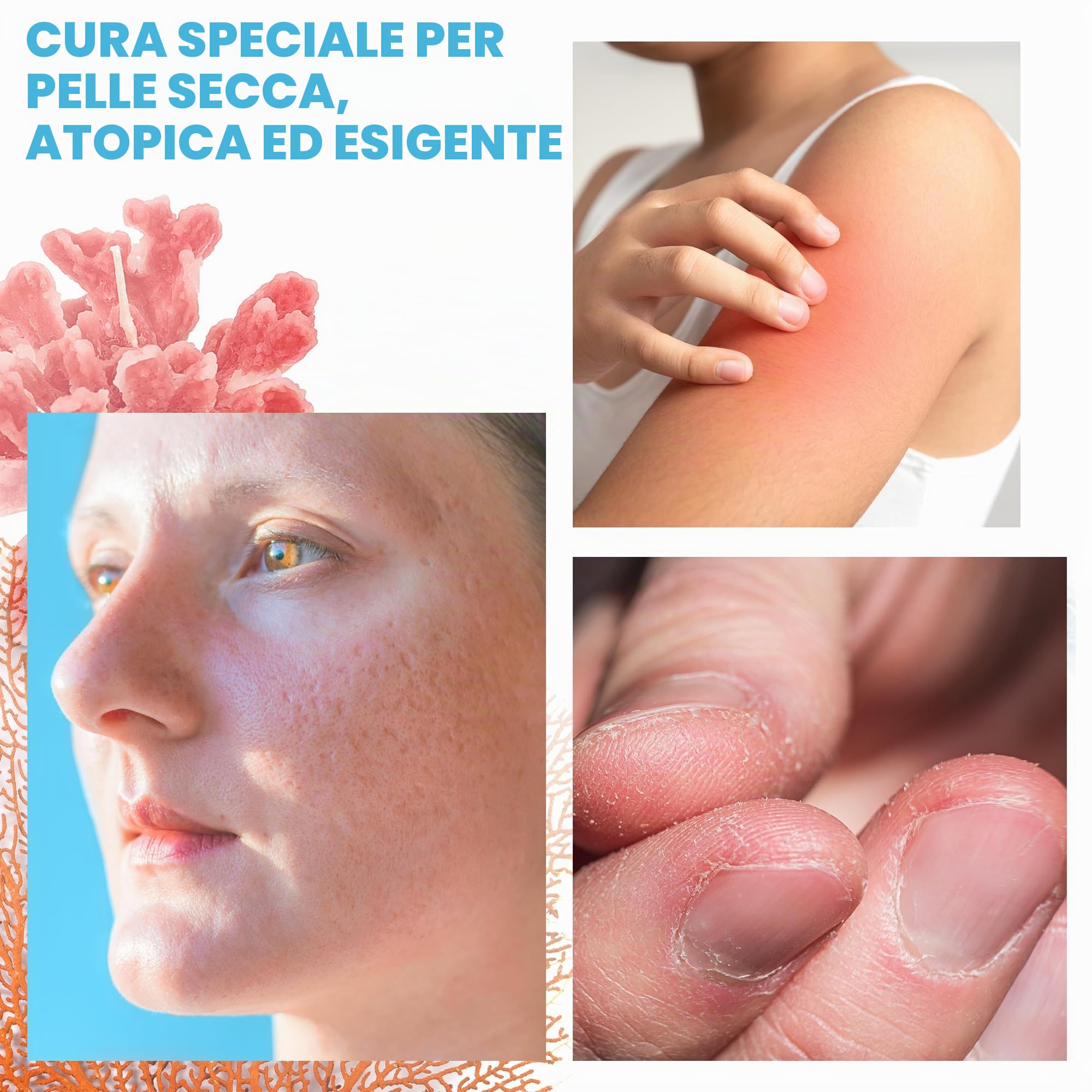 Gel Doccia Collagene Perlato Extra Delicato, Triplo Azione: Detergente Viso, Corpo e Capelli, Effetto Rassodante e Anti-età, Cura per la Pelle Atopica, Sensibile e Secca - 5000 ml